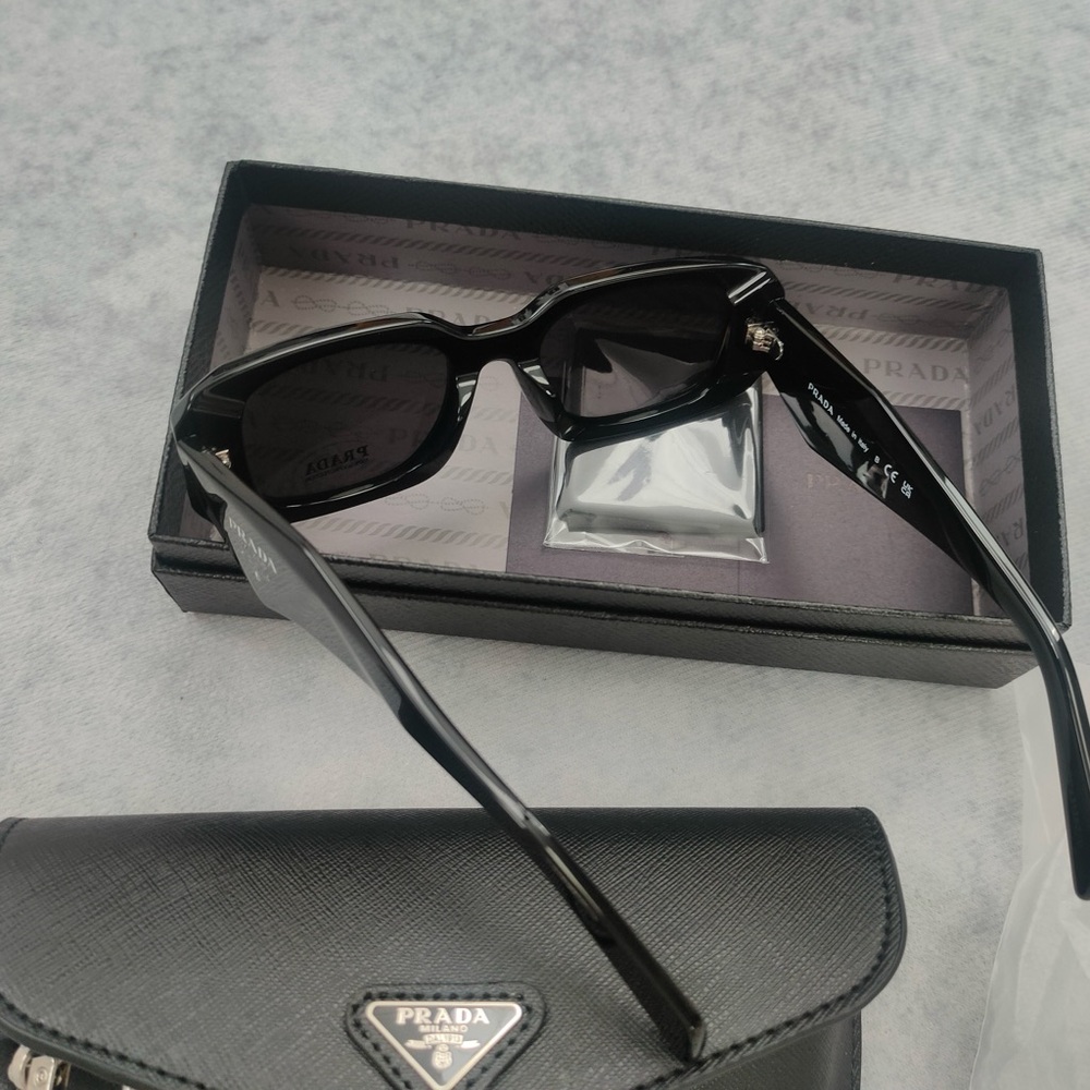 Prada Black Unisex Sunglasses - Picture 6 of 9